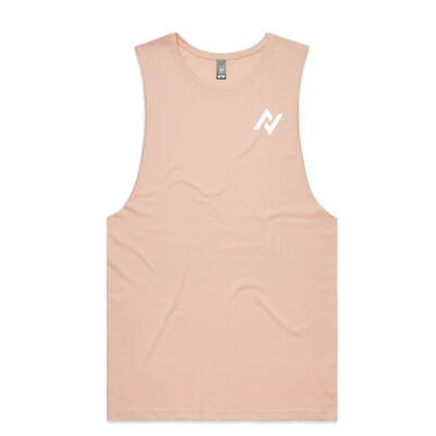 Men's Tank - Back Logo - WHITE Thumbnail