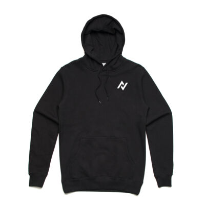 Unisex Hoodie - Back Logo 2 - WHITE Thumbnail