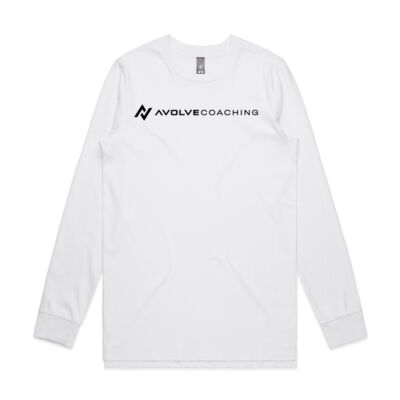 Men's Long Sleeve - Front Logo - BLACK Thumbnail