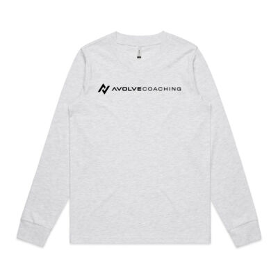 Women's Long Sleeve - Front Logo - BLACK Thumbnail