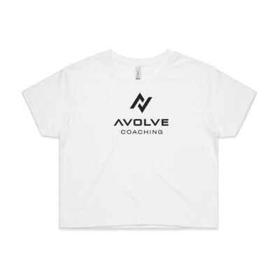 Women's Crop Tee - Front Logo 2 - BLACK Thumbnail
